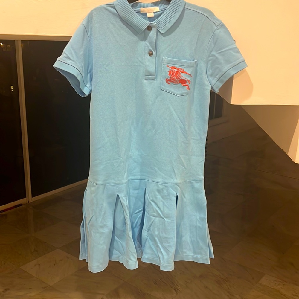 Girls Designer Blue Everyday Wear Dress sz.10